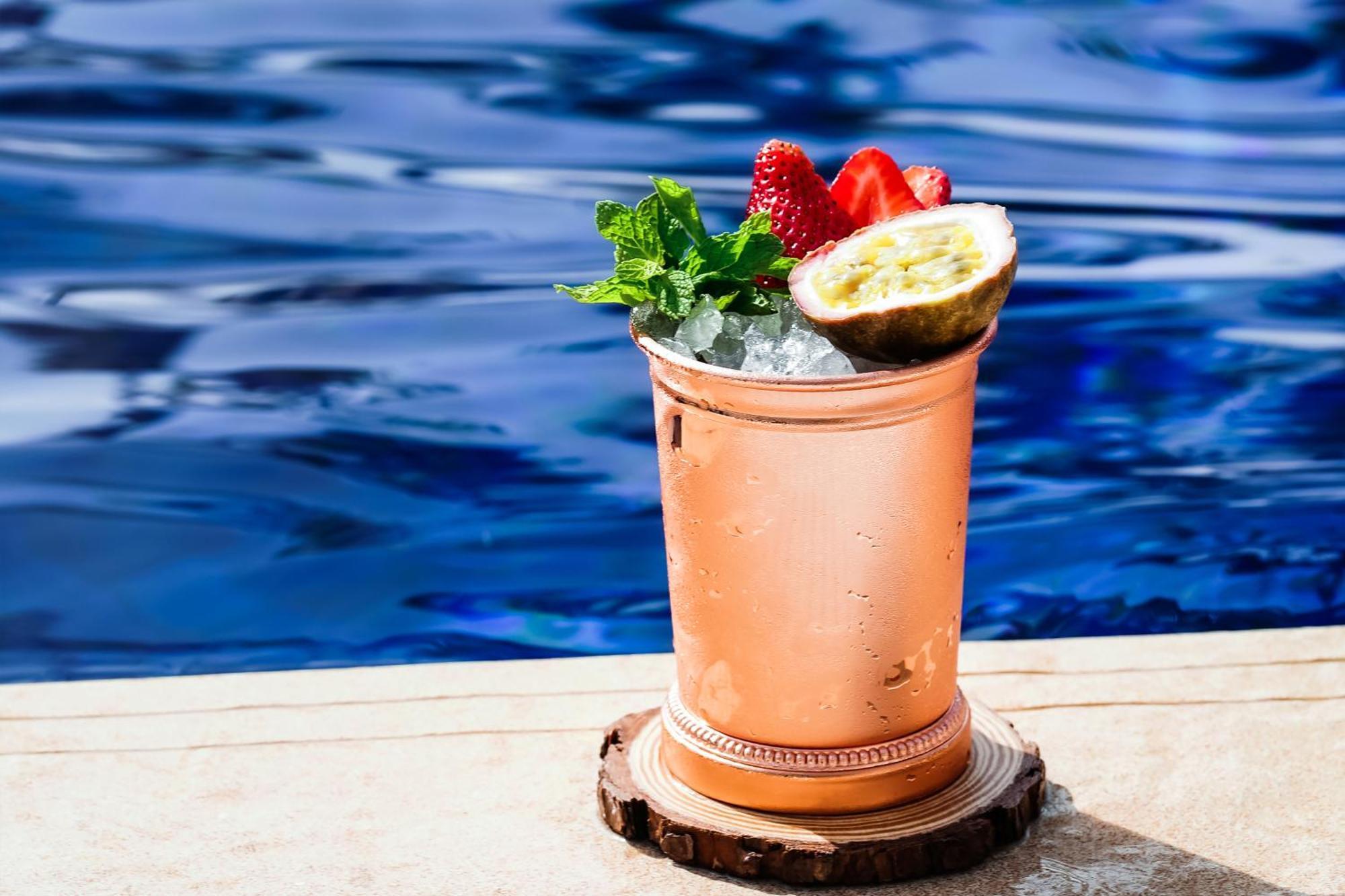 Waldorf Astoria Ras Al Khaimah Exterior photo A strawberry basil mule